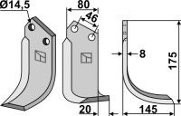 Fräsmesser 175x80mm, rechts gallery 7_2nd