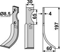 Fräsmesser 197x30mm, rechts gallery 9_2nd