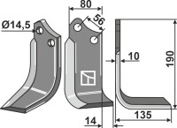 Fräsmesser 190x80mm, rechts gallery 1_2nd