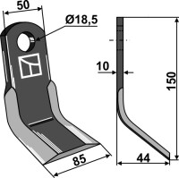 Y-Messer 150x50mm 2