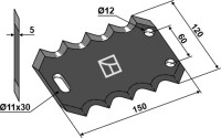 Futtermischwagenmesser 2