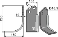Fräsmesser 200x105mm, links gallery 9_2nd