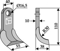 Y-Messer 110x40mm 2