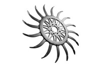 Rollenstriegel Rad 1