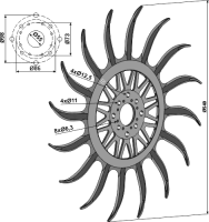 Rollenstriegel Rad 2