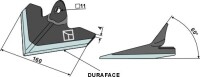 Hackschar 160mm - DURAFACE 2