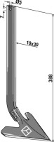 Stiel kpl. mit Schar 2