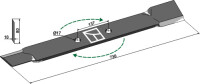 Mähermesser 730mm - rechts 2