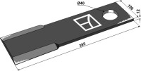 Mähermesser 385mm 2