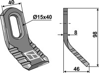 Y-Messer 98x40mm