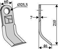 Y-Messer 210x60mm gallery 1_2nd