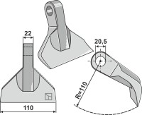 Hammerschlegel 110x22mm 2