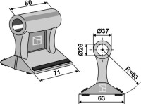 Hammerschlegel 71x80mm - PTA 2