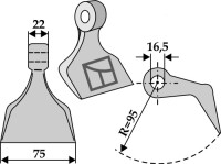 Hammerschlegel 75x22mm - LS-Ausführung 2