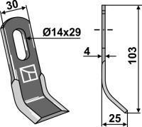 Y-Messer 103x30mm 2