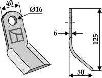 Y-Messer 125x40mm 2