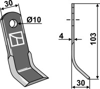 Y-Messer 103x30mm 2