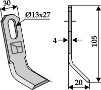 Y-Messer 105x30mm 2