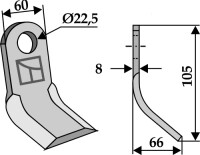 Y-Messer 105x60mm 2
