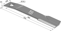 Mähermesser 635mm - rechts 2