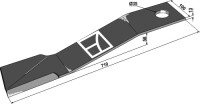 Mähermesser 710mm - links 2