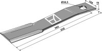 Mähermesser 630mm 2