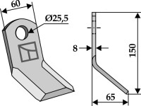Y-Messer 150x60mm 2