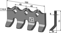 Krallenklinge 155x8mm 2