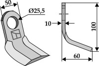Y-Messer 100x50mm 2