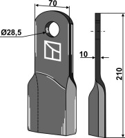 Gedrehtes Messer 210x70mm gallery 14_2nd