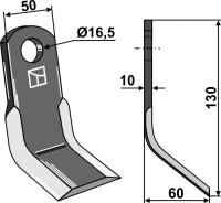 Y-Messer 130x50mm 2
