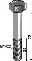 Sechskantschraube M14x2x70 ohne Mutter 2