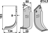 Fräsmesser 183x80mm, links gallery 14_2nd