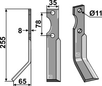 Rotorzinken 255x35mm, links gallery 20_2nd