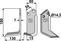 Fräsmesser 180x80mm, links gallery 20_2nd