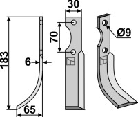 Fräsmesser 183x30mm, links gallery 8_2nd