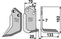 Fräsmesser 182x70mm, rechts gallery 1_2nd