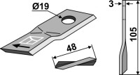 Rotorklingen 105x48mm