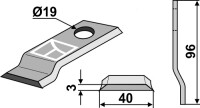 Rotorklinge 96x40mm 2