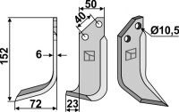 Fräsmesser 152x50mm, links gallery 17_2nd