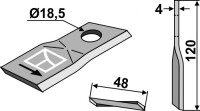Rotorklinge 120x48mm 2