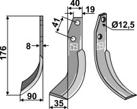 Fräsmesser 176x40mm, links gallery 10_2nd