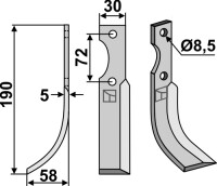 Fräsmesser 190x30mm, links gallery 19_2nd