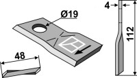 Rotorklinge 112x48mm 2