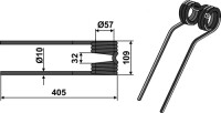 Heuwenderzinken Ø10 2