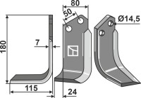 Fräsmesser 180x80mm, links gallery 15_2nd