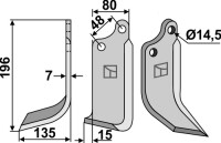 Fräsmesser 196x80mm, links gallery 4_2nd