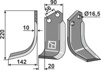 Fräsmesser 220x90mm, links gallery 16_2nd