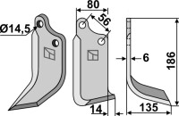 Fräsmesser 186x80mm, rechts gallery 1_2nd