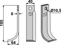 Fräsmesser 195x40mm, links gallery 18_2nd